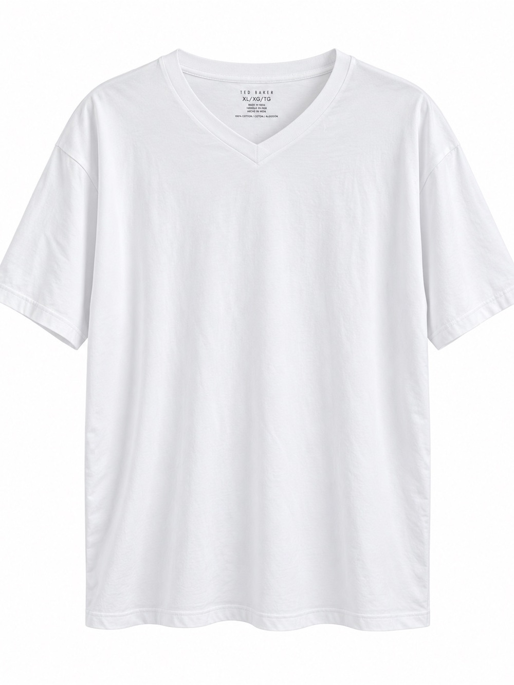 Ted Baker White V-Neck Tee